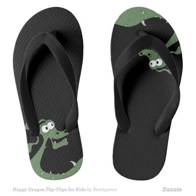 Happy Dragon Flip-Flops