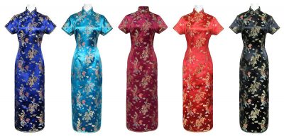 Women's Chinese Dragon Cheongsam Qipao Evening Dress