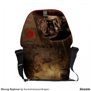 Hiccup Messenger bag open
