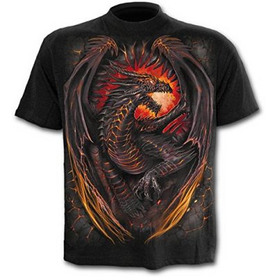 Mens Dragon T-Shirt Dragon Furnace