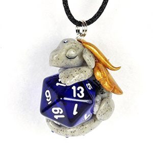 Custom d20 Dragon Pendant Necklace