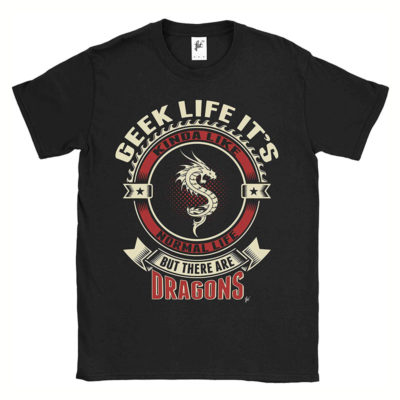 Geek Life Dragons Mens T-Shirt