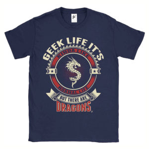 Geek Life Dragons Mens T-Shirt