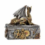 steampunk dragon jewelry box back view