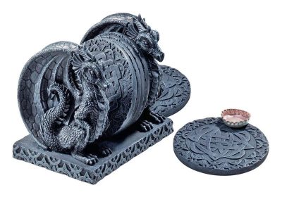 Design Toscano Blackmore Set of 6 Dragon Coasters and Holder