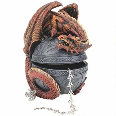 Dragon protector of the orb trinket box