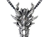 Alchemy Gothic Dragon Skull Necklace