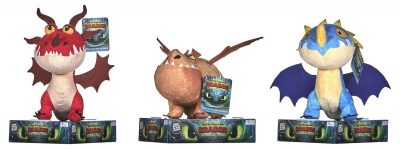 How To Train Your Dragon - Stormfly, Meatlug and Hookfang Soft Toys for Youngsters