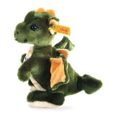 Steiff 17cm Green Raudi Dragon Boy Soft Toy