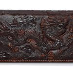 Men's Genuine Leather Dragon Wallet with Credit Card Holder - Large