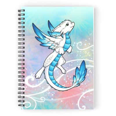 Angel Dragon Spiral Notebook by Rebecca Golins