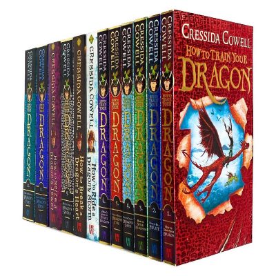 How to Train Your Dragon - 12 Paperback Book Collection Set By Cressida Cowell