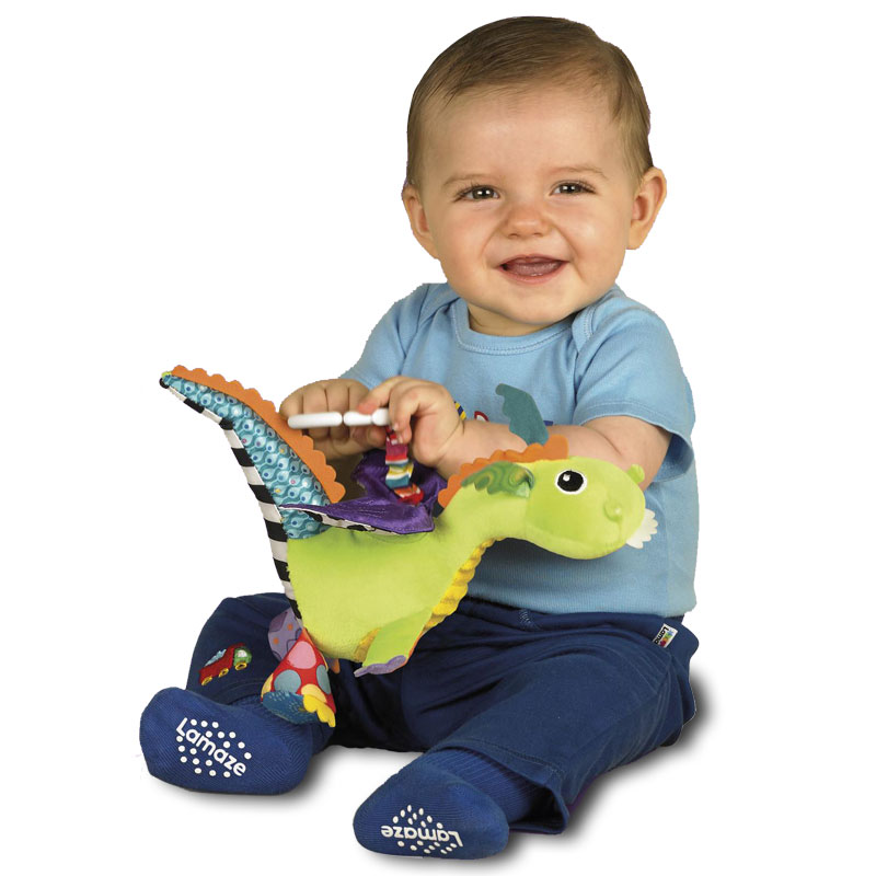 Lamaze Flip Flap Dragon Clip-On Sensory Toy for Babies