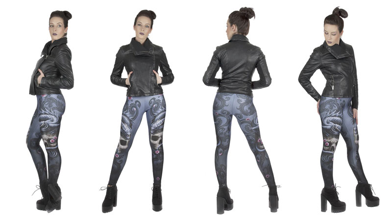 Anne Stokes Eastern Dragon Skull Leggings