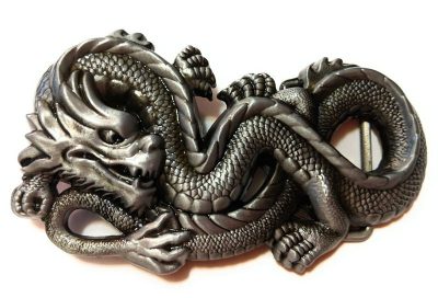 Antique Color Metal Dragon Belt Buckle