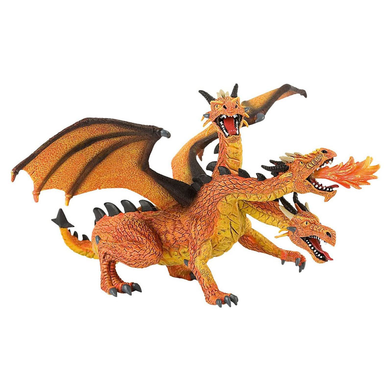 Triple-Headed Orange Dragon