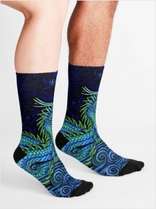 Chinese Azure Dragon Socks