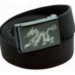 Custom Made Canvas Dragon Belt and Buckle