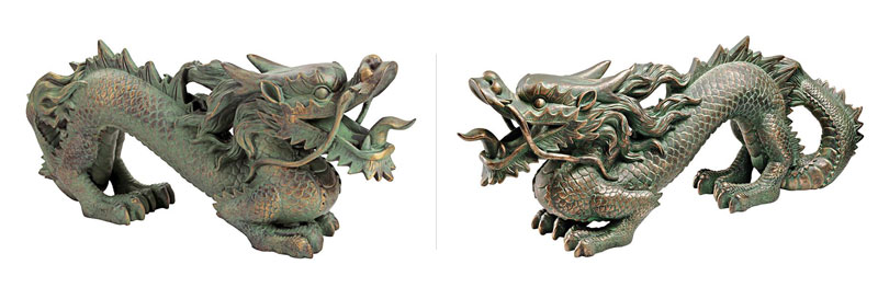 Asian Dragon of the Great Wall Statue by Design Toscano