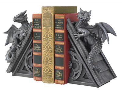 Gothic Castle Dragons Bookends by Design Toscano