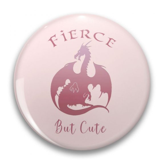 Fierce But Cute Dragon Pin Button Badge Everything Dragon Shop