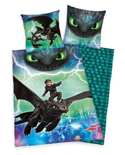 How to Train Your Dragon: The Hidden World Reversible and Glow-in-the-Dark Bedding Set