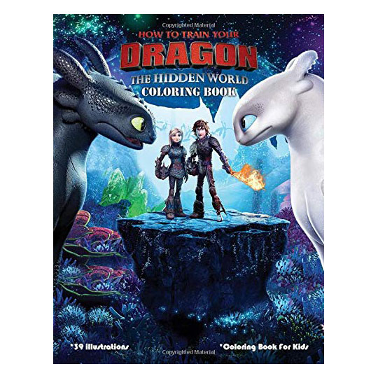 How To Train Your Dragon. The Hidden World Coloring Book