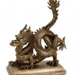 Fierce Chinese Dragon Statue