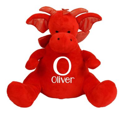 Personalised Red Welsh Dragon Soft Toy