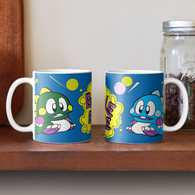 Bubble Bobble Arcade Mug by Roger The MIDI Maniac