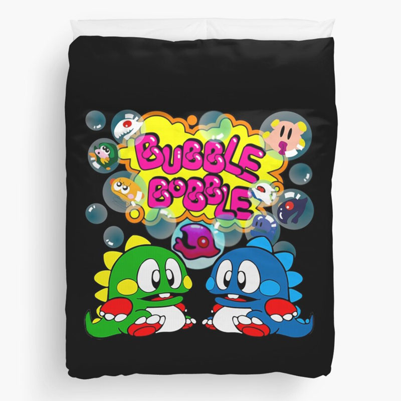 Bubble Bobble Duvet Cover by POOTERMAN