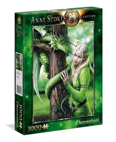 Anne Stokes - Kindred Spirits - 1000 piece Dragon Jigsaw Puzzle by Clementoni