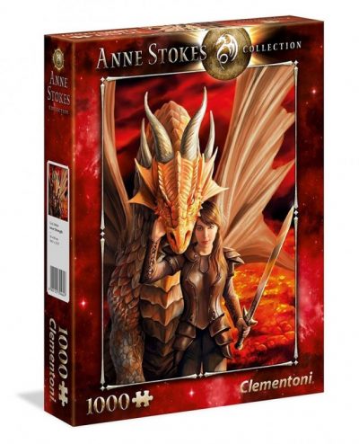 Anne Stokes - Inner Strength - 1000 piece Dragon Jigsaw Puzzle by Clementoni