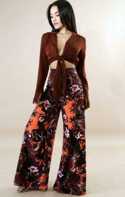 Dragon Palazzo Pants