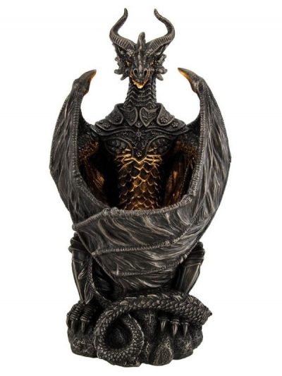 Guardian Of The Light Armored Dragon Night Light Statue