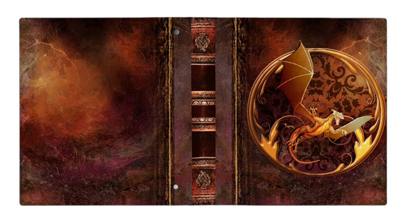 Ancient Tome Faux Leather Dragon Binder
