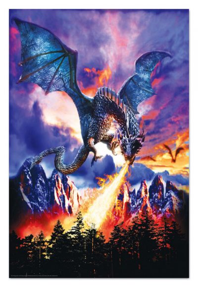 Dragon Fire - Fantasy Art Poster 24 x 36 inches