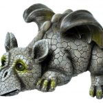 Decorative Garden Dragon Ledge Sitter