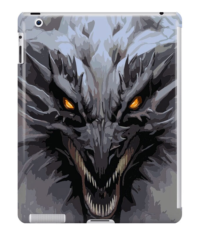 Alligator Leather iPad Mini Case with Dragon