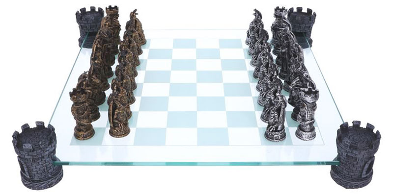 Kingdom of the Dragon Chess Set by Nemesis Now