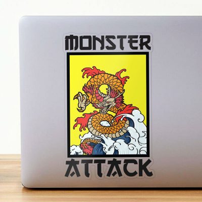 Dragon Monster Attack Sticker