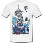 Japanese Dragon Illustration Men's T-Shirt
