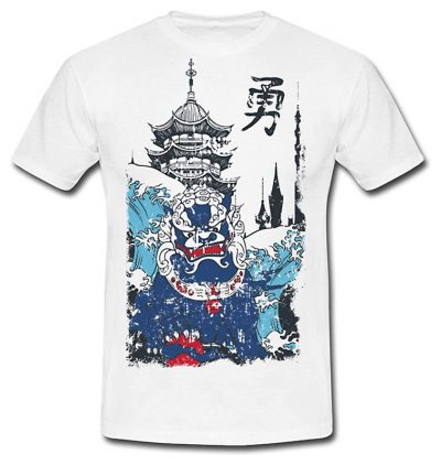 Japanese Dragon Illustration Men's T-Shirt