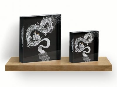 Unleashed Imagination - Dragon Art Acrylic Block