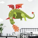 Giant Repositionable Dragon Sticker