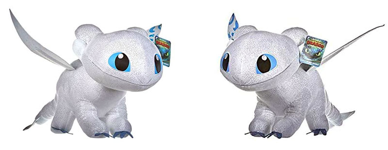DreamWorks Light Fury Plush Soft Toy with Glow in the Dark Effect