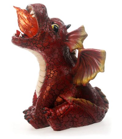 Dylan The Dragon Statue - Light Up Solar Garden Ornament