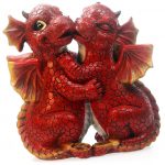 Drake and Daisy Dragons Garden Statue Ornament