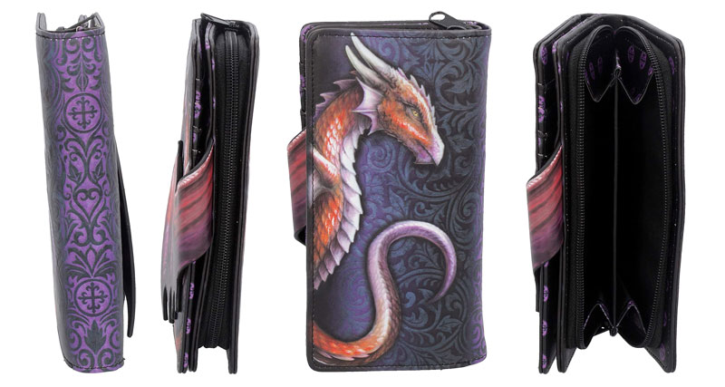 Take Flight Flying Dragon Embossed Purse