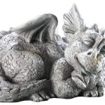 Adorable Sleeping Baby Dragon Statue